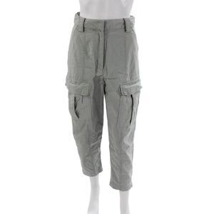 3.1 Phillip Lim Womens Gray Cotton Cargo Pants Zip Inseam 26 Size 0